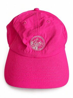 Imperial Hot Pink Golf Hat Small Fit Adjustable Awareness Ribbon Embroidered Log